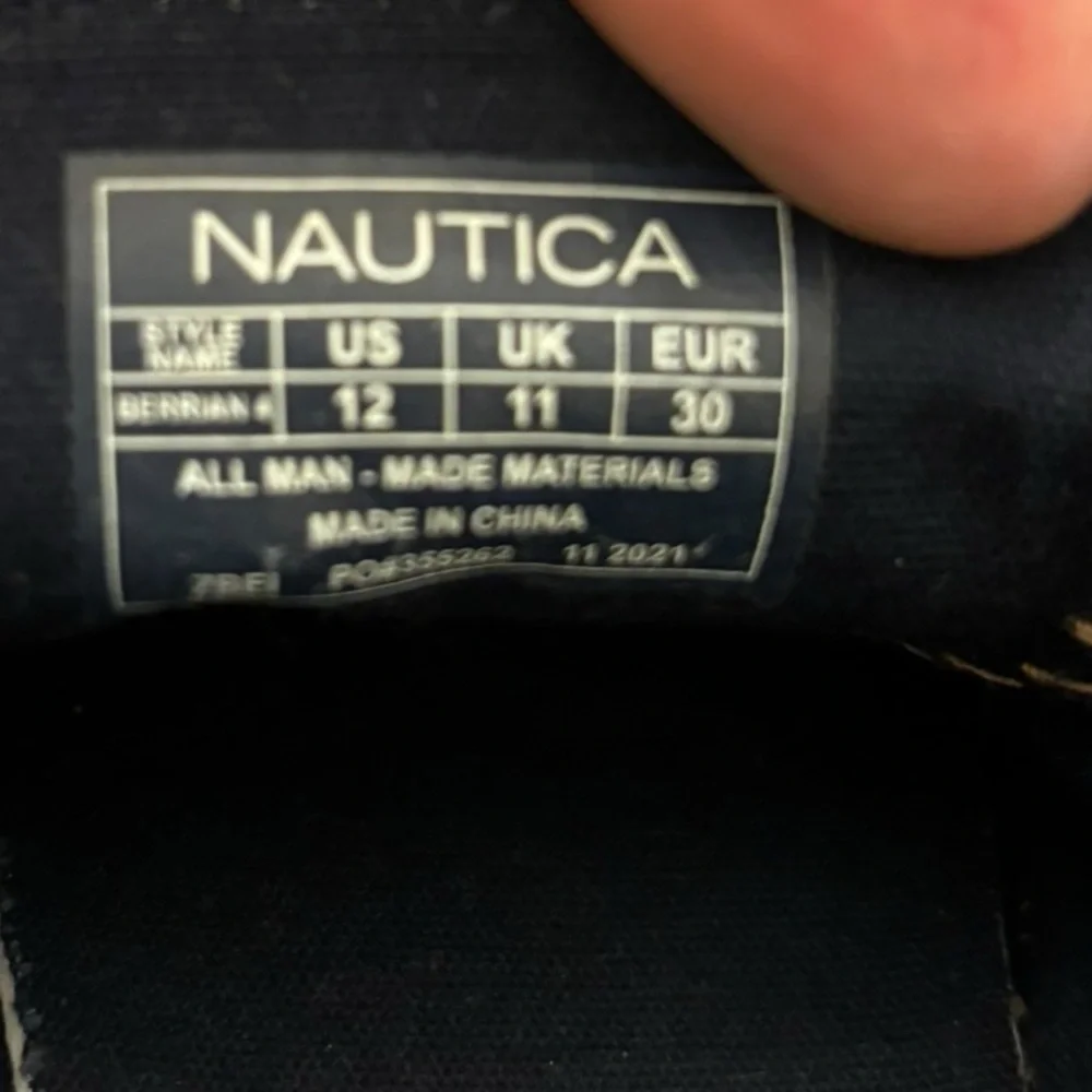 Nautica Boys Brown Lace-Up Shoes Size‎ 12
